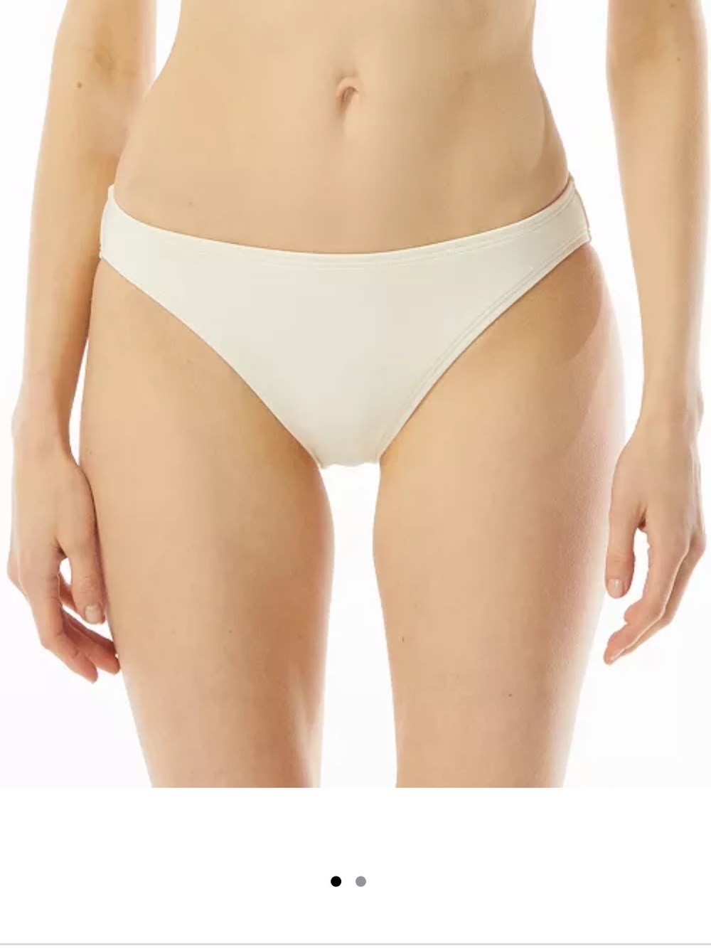 NWT MICHAEL Michael Kors White Bikini Bottom size small full coverage